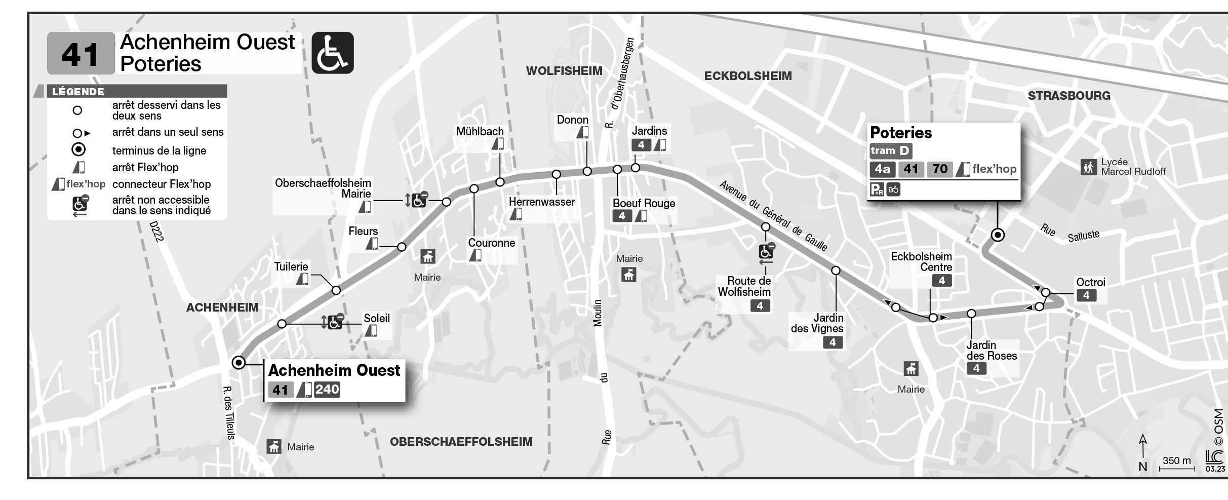 Plan de la ligne 41